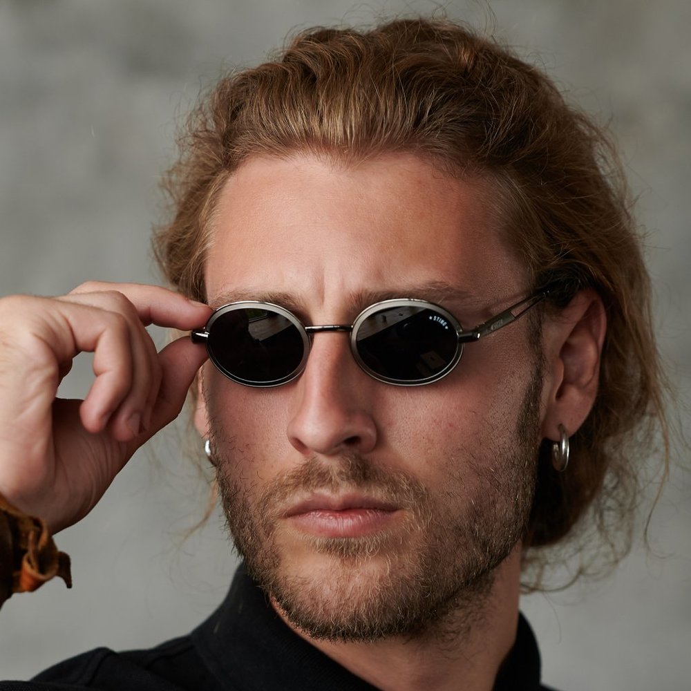 Round vintage sunglasses by Sting, Italy
